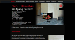 Desktop Screenshot of parnow-kamine.de